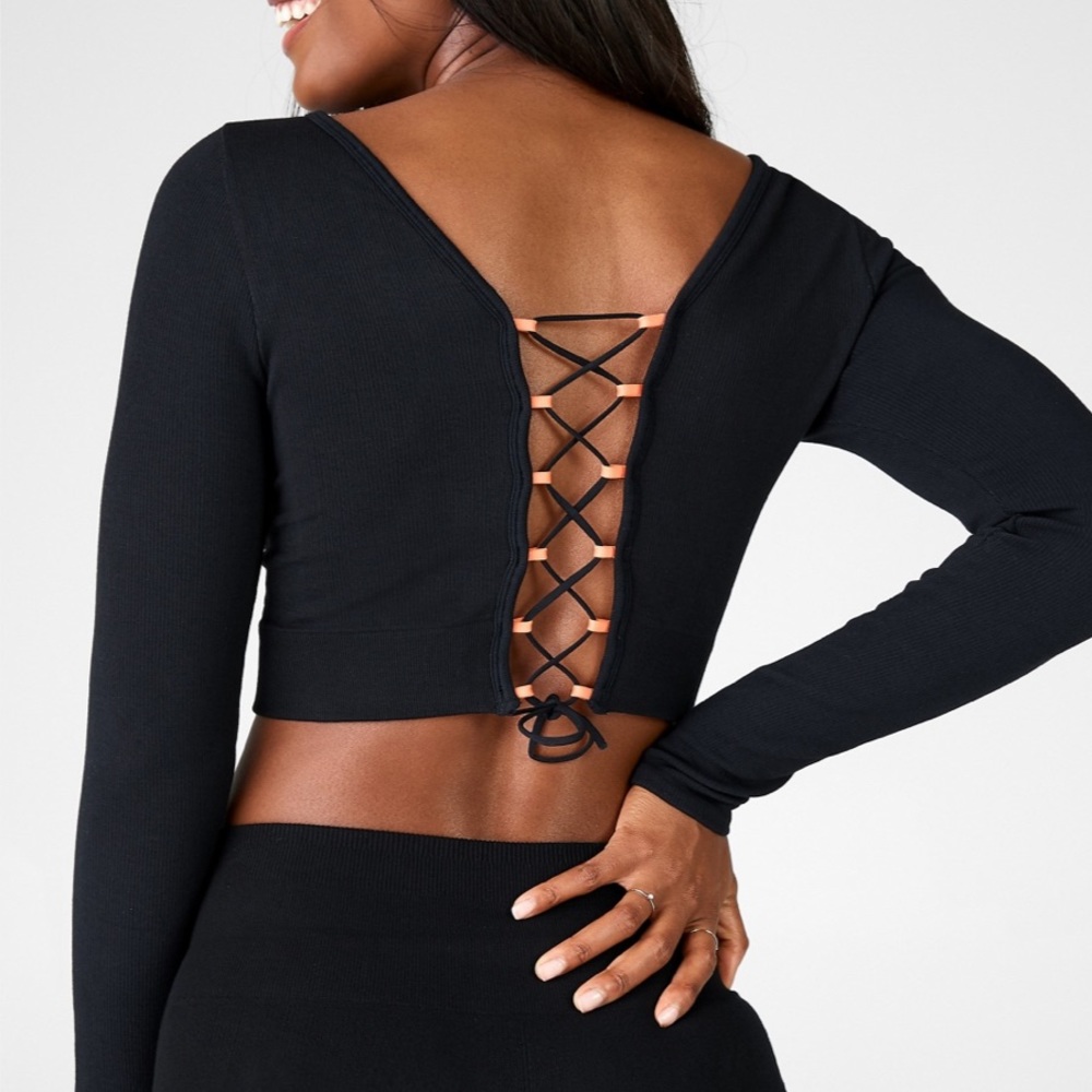 Fabletics | Kinsley Lace Up Long Sleeve